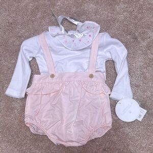 Edgehill Collection Pink and White Matching Set Diaper Covers